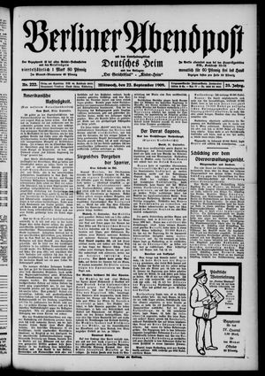 Berliner Abendpost vom 22.09.1909