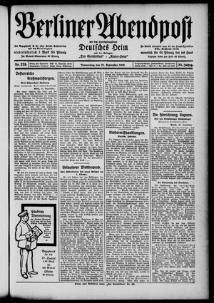 Berliner Abendpost vom 23.09.1909
