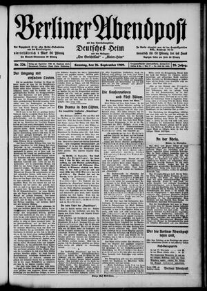 Berliner Abendpost vom 26.09.1909