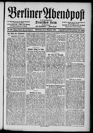 Berliner Abendpost vom 06.10.1909