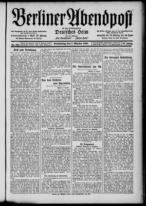 Berliner Abendpost vom 07.10.1909