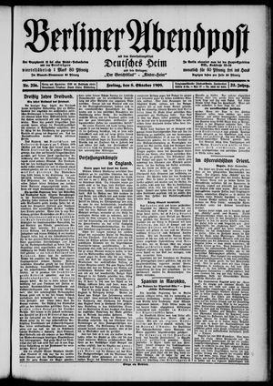 Berliner Abendpost vom 08.10.1909