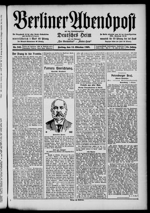 Berliner Abendpost vom 15.10.1909