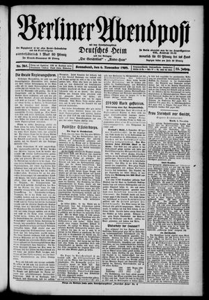 Berliner Abendpost vom 06.11.1909