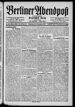 Berliner Abendpost vom 09.11.1909