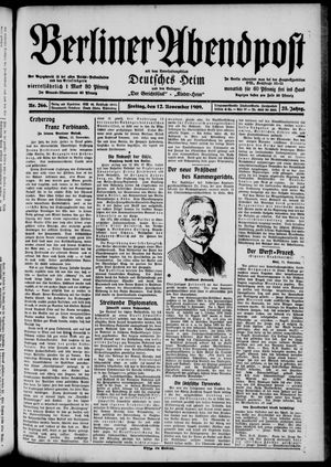 Berliner Abendpost vom 12.11.1909