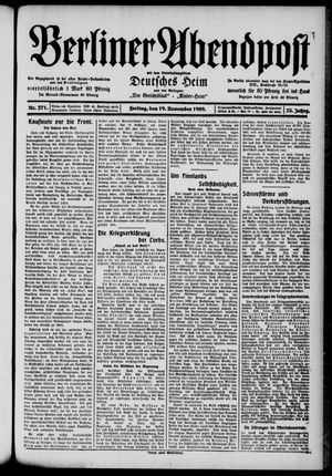 Berliner Abendpost vom 19.11.1909