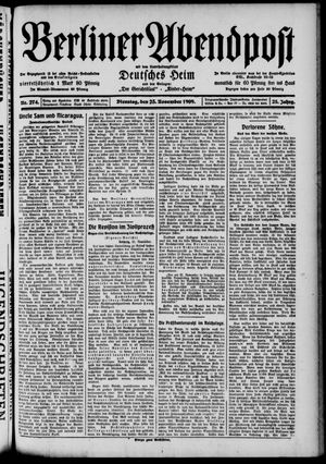 Berliner Abendpost vom 23.11.1909