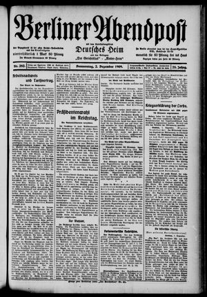 Berliner Abendpost vom 02.12.1909