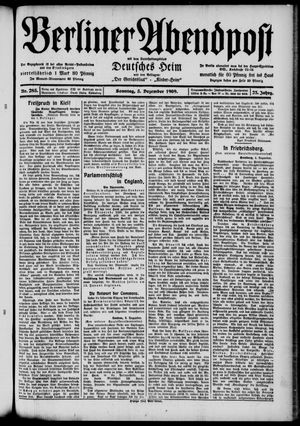 Berliner Abendpost vom 05.12.1909