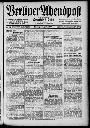 Berliner Abendpost vom 07.12.1909