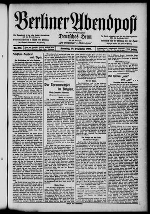 Berliner Abendpost vom 19.12.1909