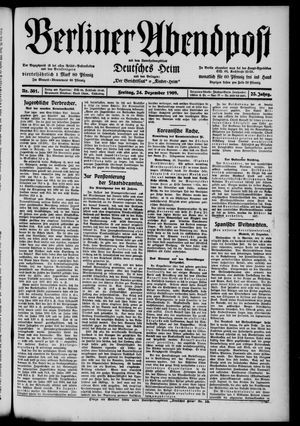 Berliner Abendpost vom 24.12.1909