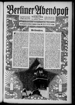 Berliner Abendpost vom 25.12.1909