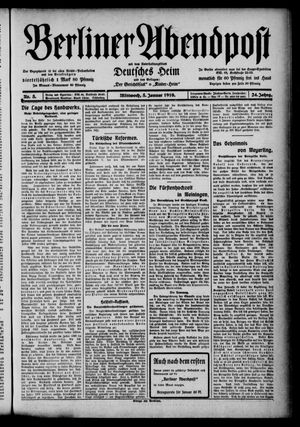 Berliner Abendpost on Jan 5, 1910