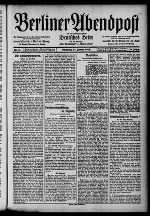 Berliner Abendpost vom 11.01.1910