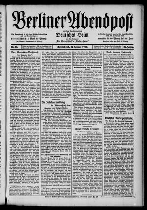 Berliner Abendpost vom 22.01.1910