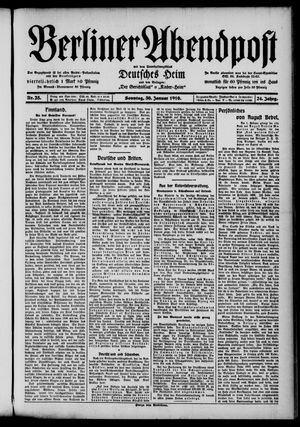 Berliner Abendpost vom 30.01.1910