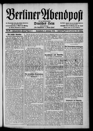 Berliner Abendpost vom 05.02.1910