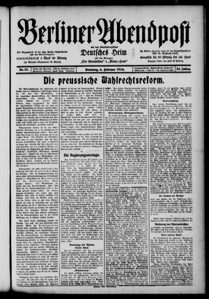 Berliner Abendpost vom 06.02.1910