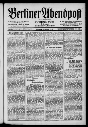 Berliner Abendpost vom 08.02.1910