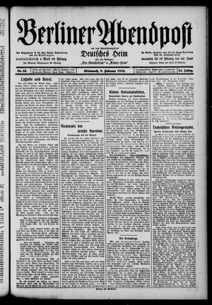 Berliner Abendpost vom 09.02.1910