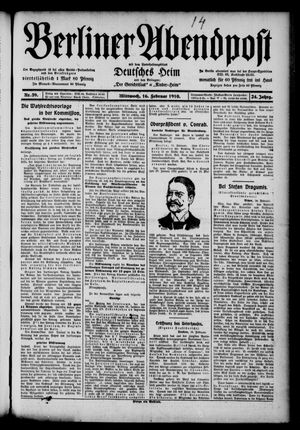 Berliner Abendpost vom 16.02.1910
