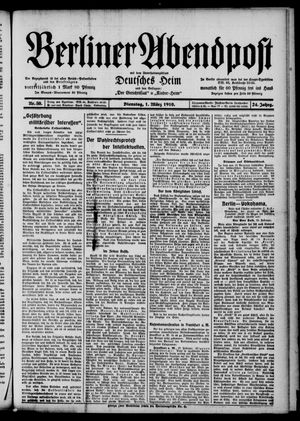 Berliner Abendpost vom 01.03.1910