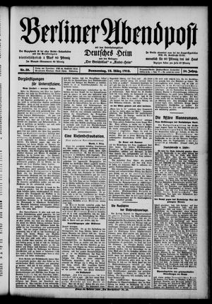 Berliner Abendpost on Mar 10, 1910