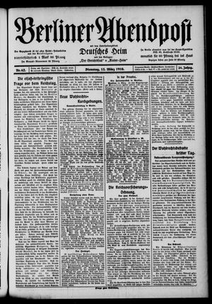 Berliner Abendpost vom 15.03.1910