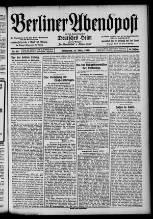 Berliner Abendpost vom 16.03.1910