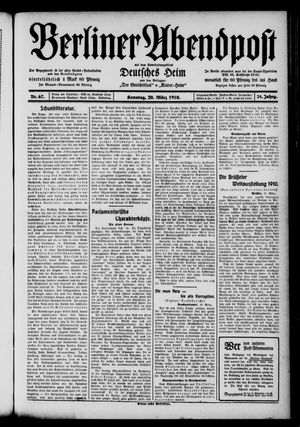 Berliner Abendpost vom 20.03.1910