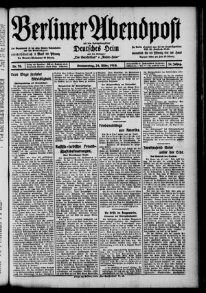 Berliner Abendpost vom 24.03.1910