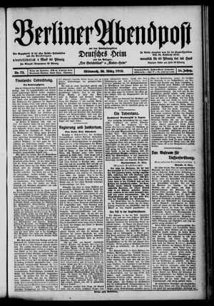 Berliner Abendpost vom 30.03.1910