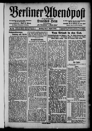 Berliner Abendpost vom 01.04.1910