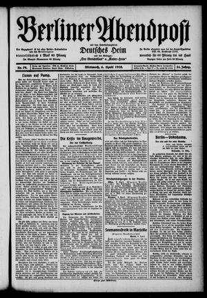Berliner Abendpost vom 06.04.1910