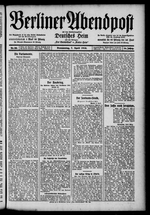 Berliner Abendpost vom 07.04.1910