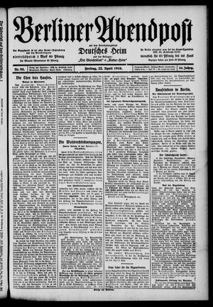 Berliner Abendpost vom 22.04.1910