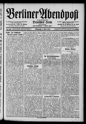 Berliner Abendpost vom 04.05.1910