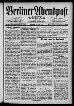 Berliner Abendpost vom 10.05.1910