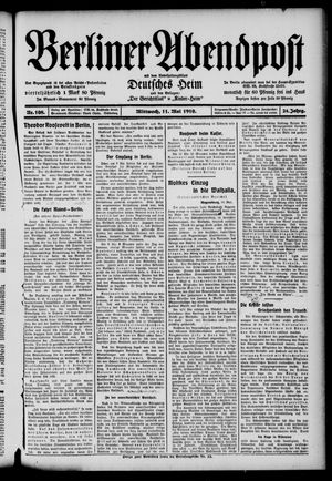 Berliner Abendpost vom 11.05.1910
