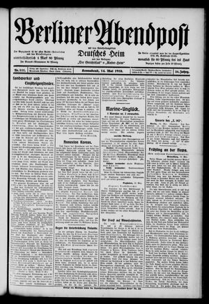 Berliner Abendpost vom 14.05.1910