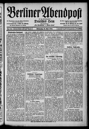 Berliner Abendpost vom 18.05.1910