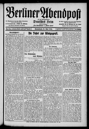 Berliner Abendpost vom 21.05.1910