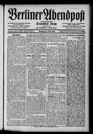 Berliner Abendpost vom 24.05.1910