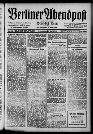 Berliner Abendpost vom 26.05.1910