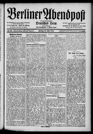 Berliner Abendpost vom 27.05.1910