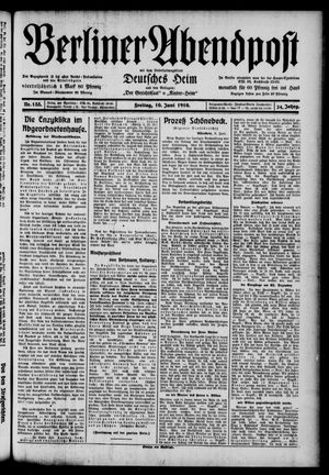 Berliner Abendpost vom 10.06.1910