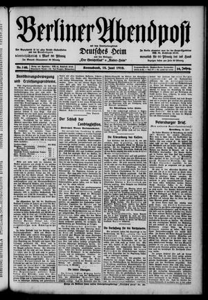 Berliner Abendpost vom 18.06.1910