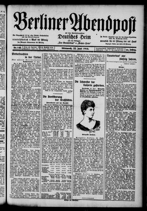 Berliner Abendpost vom 22.06.1910